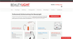 Desktop Screenshot of beautylight.se