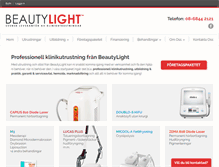 Tablet Screenshot of beautylight.se